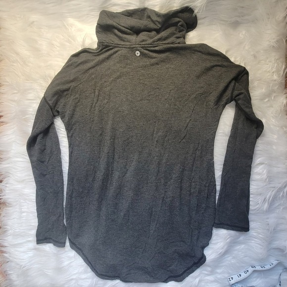 90 Degree by Reflex Womens Cowl Neck Large Gray Pullover Knit Shirt Size L - Picture 8 of 8